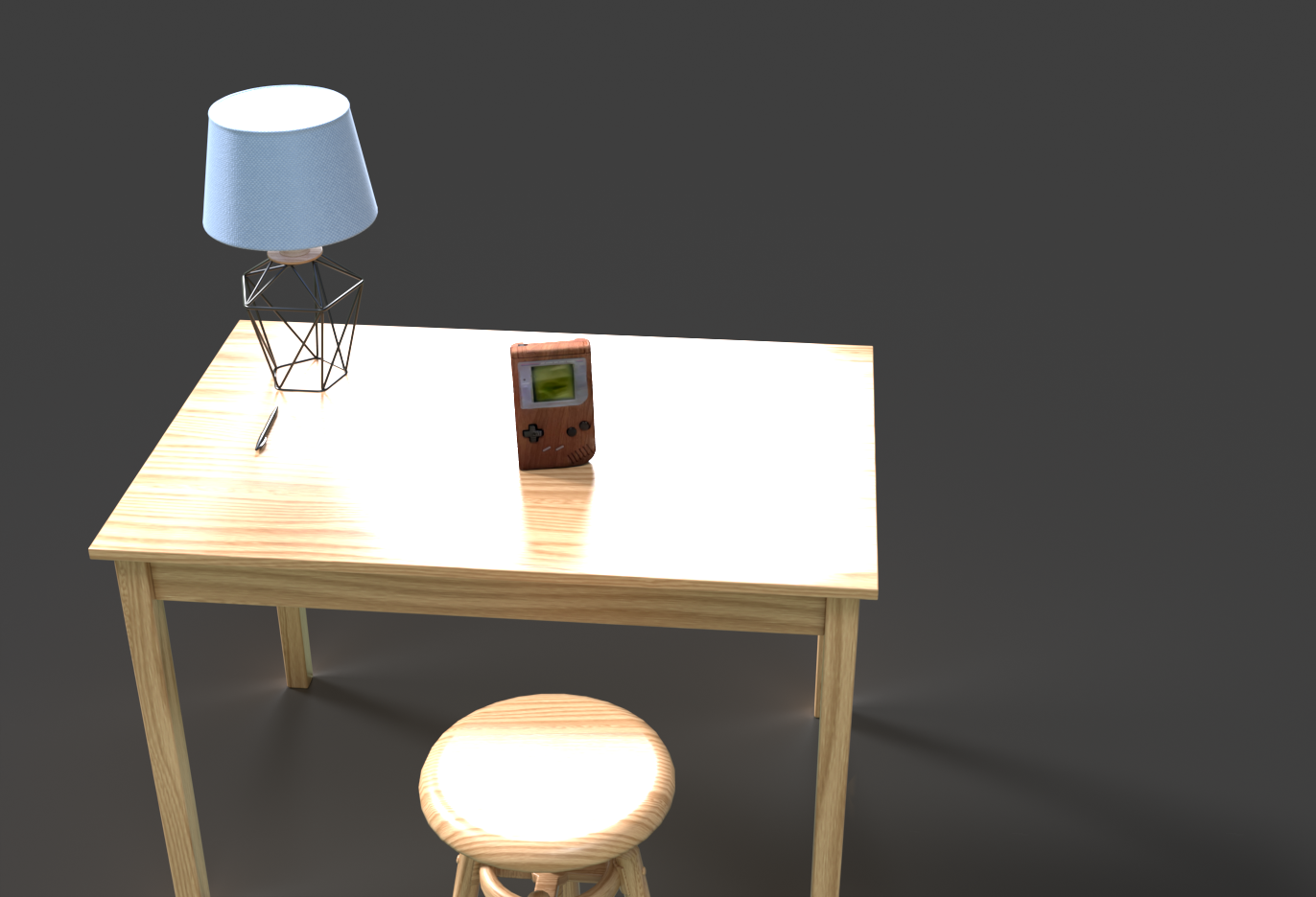 GameBoy second prototype render view